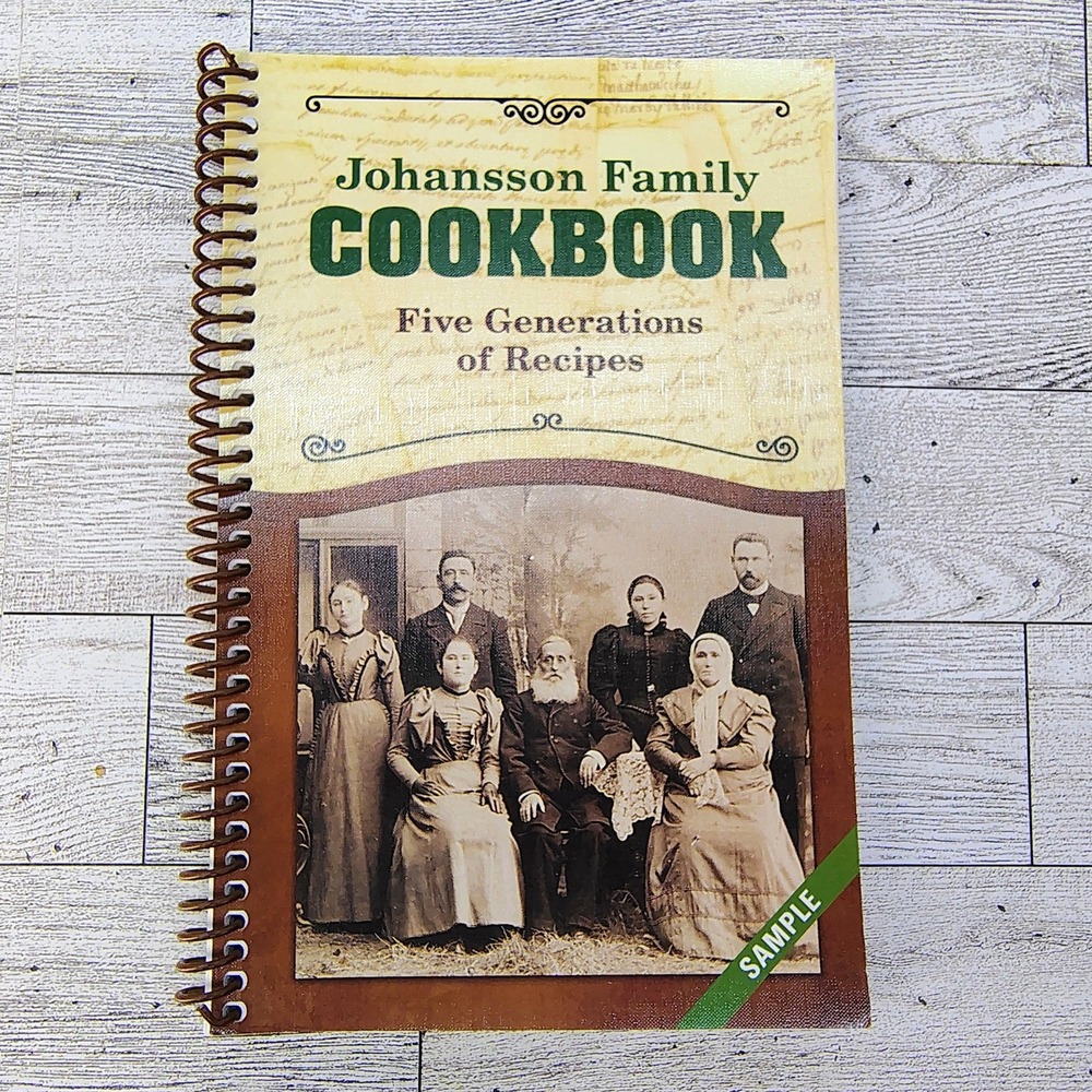 Johansson Family Cookbook 5 Generations of Recipes Spiral Bound 2017 VERY GOOD